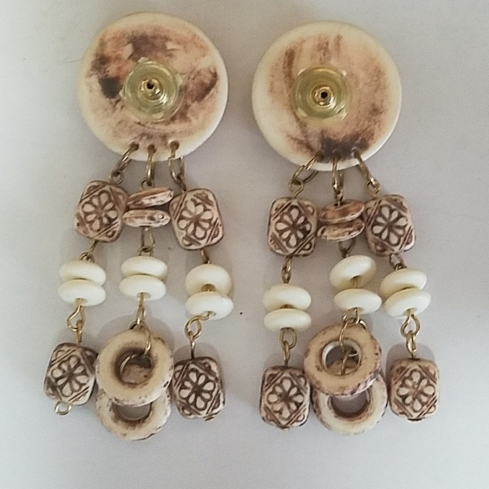 Vintage dangle earrings - Picture 3 of 3